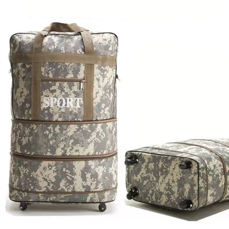 Air Checked Bag Luggage Travel Universal Wheel Foldable  Moving Storage  Oxford Waterproof  Packing Cubes