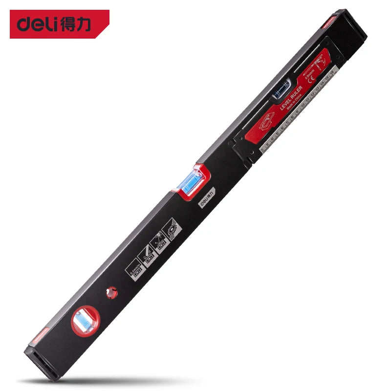 Deli 1 Pcs 600mm Level Measuring Instruments Multifunctional Woodworking Portable Measuring Hand Tools Precision Spirit Level