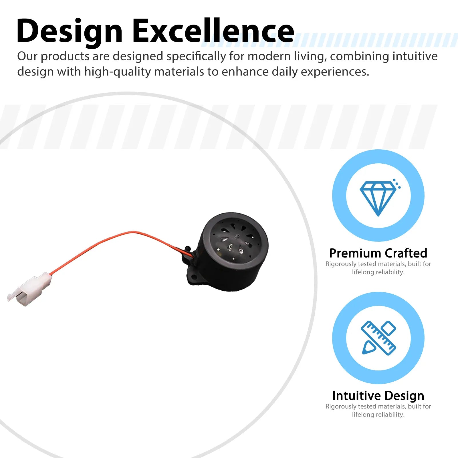 Electric Tricycle Reversing Horn 48V 60V Two Wire Backup Warning Speaker Loud Reverse Alarm for Scooter Trike Easy Install
