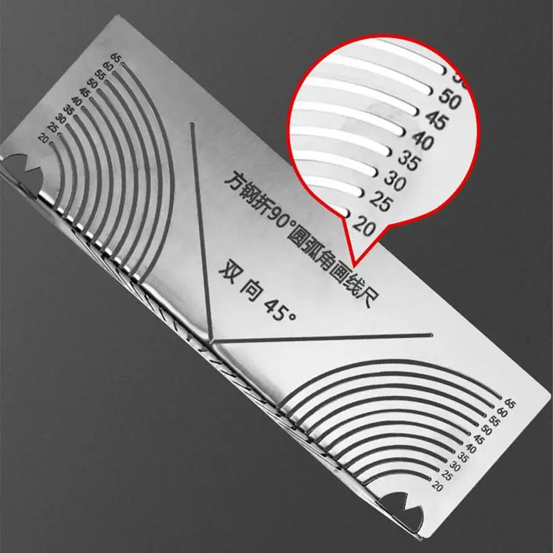 Precision Flex Angle And Arc Marking Tool Angle Steel Pipes Bending Marking Tool Welding Square Pipe Marking Pipe Cutting Guide