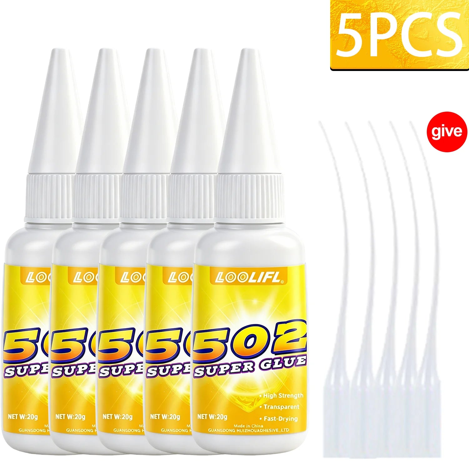 Transparent 502 Super Glue Instant Adhesive Multi Purpose Strong Bond Fast Drying For Shoe Plastic Repair DIY Craft Home Fixing