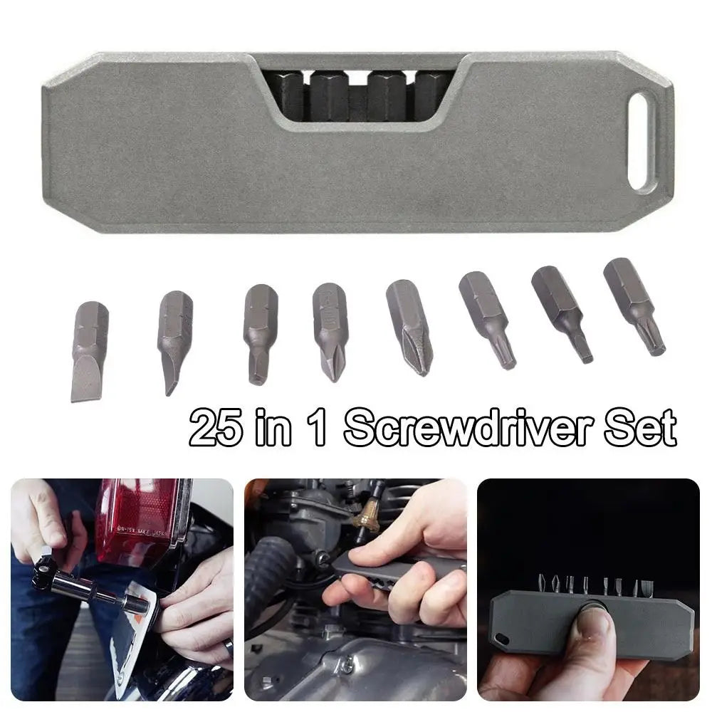 Professional 8/10 Heads EDC Pocket Tool Small Size Precision Design Can Opener Compact Multifunctional Repair Tool