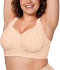 Leopard Jelly Bras No Underwire Push Up Wireless Bra Seamless Lift Bras Full Coverage Bralette Everyday Brassiere Plus Size