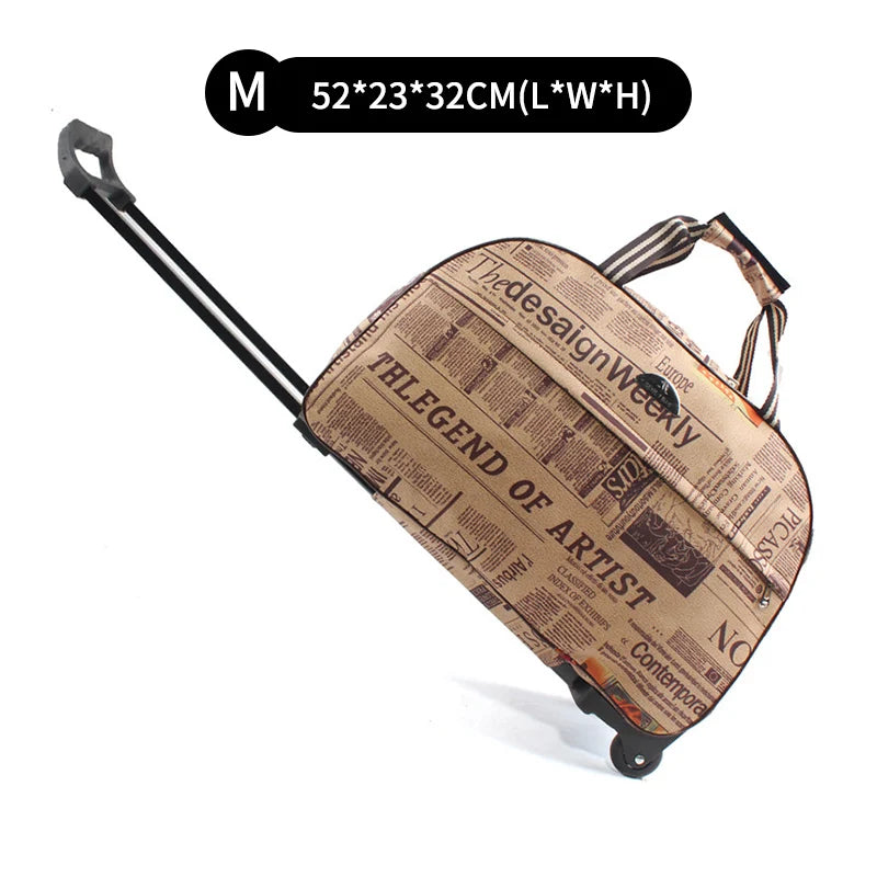 Suitcase And Travel Bags Wheels New Waterproof Large Capacity Carry On Luggage Trolley Handbag Unisex Valises A Roulettes