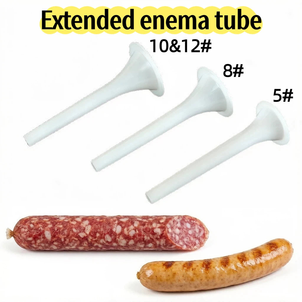Sausage enema tube, extended sheep intestine tube, intestine coating funnel, 5 # 8 # 10&12 # meat grinder, sausage filling mouth