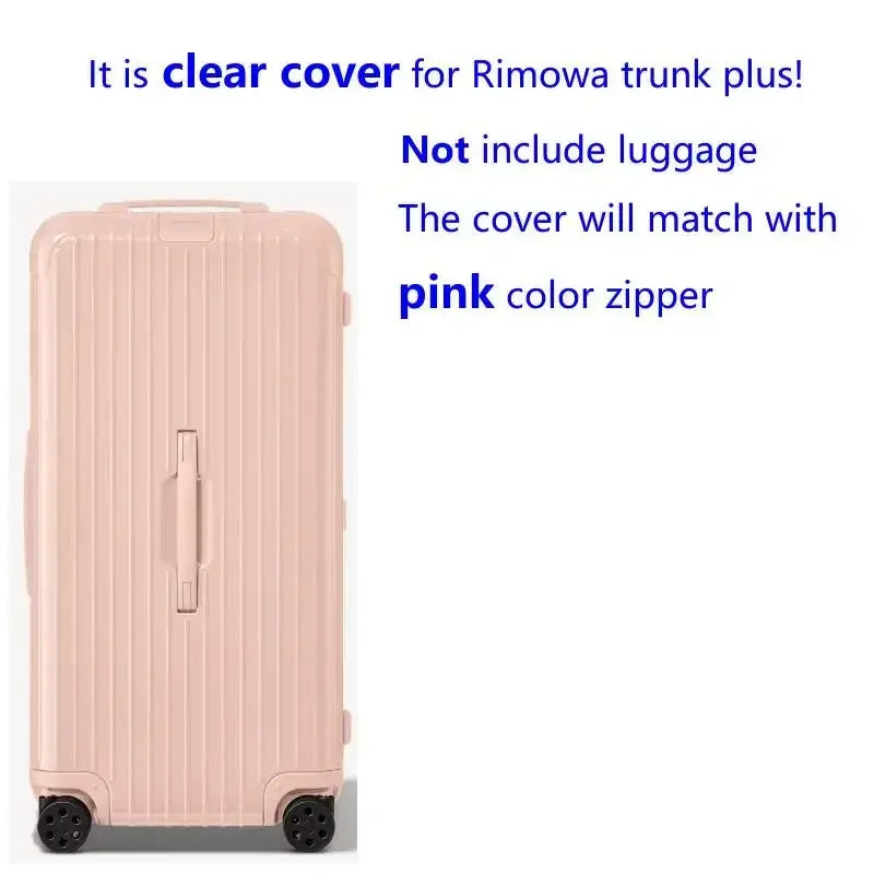 Luggage Covers For Rimowa Essential Trunk Plus 33inch Suitcase Protector with Zipper Thicken PVC Cover Travel Accessories