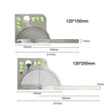 180 Degree Adjustable Stainless Steel Angle Ruler Measuring Tool with Level Protractor and Fixed Scale for Precision Tasks