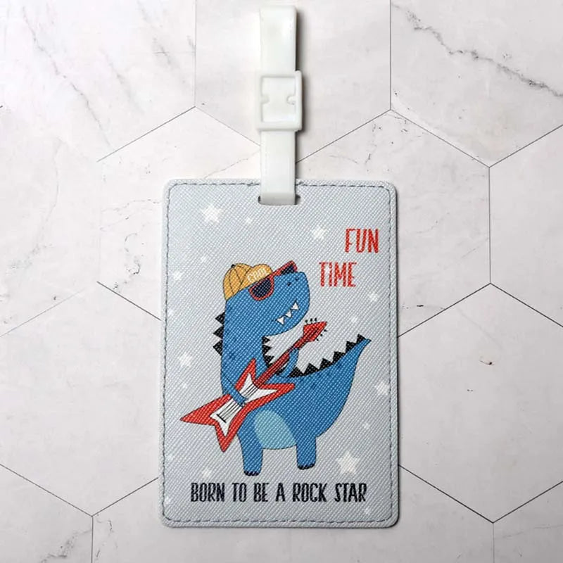 Creative World Map High Quality Travel Accessories Luggage Tag PU Suitcase ID Addres Holder Baggage Boarding Tag Portable Label