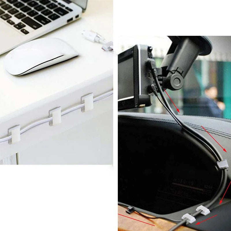 Light Strip Mounting Clips Self Adhesive Led Light Fasteners Mounting Holder Cable Clamp Organizer Led Fix Holder Clips