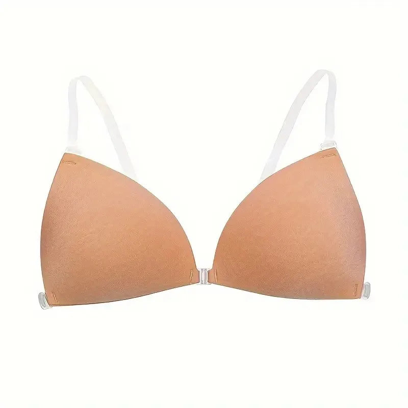 Sticky Bra for Women Backless Wedding Dress Silicone Plunge Deep U Neck Adhesive Bras Lift Boob Invisible Underwear Nipple Cover