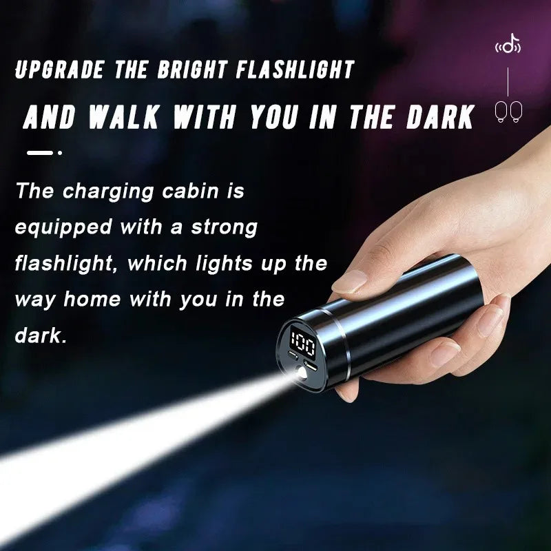 High Quality N21 Wireless Bluetooth Earphones with Built-in Microphone for Sports Games, High-Definition Noise Free Flashlight