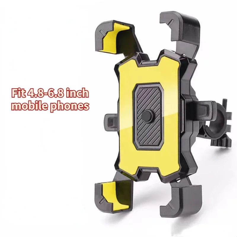 Motorcycle Phone Mount, Bike Mobile Holder, Handlebar Rearview Mirror Clip for Bicycle Scooter, iPhone More 4.8-6.8" Cell Phones