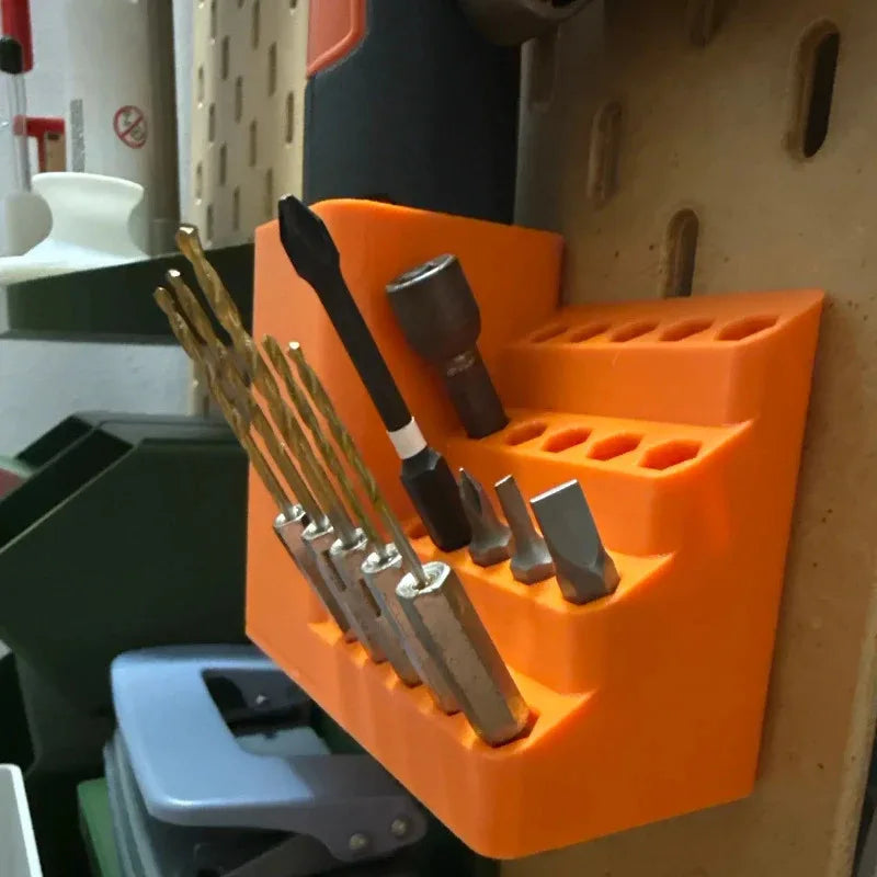 25/50 Hole Hex Screwdriver Bit Storage Box,1/4 Inch Impact Driver Bit Holder Organizer, Durable Tool Box for DIY & Workshop