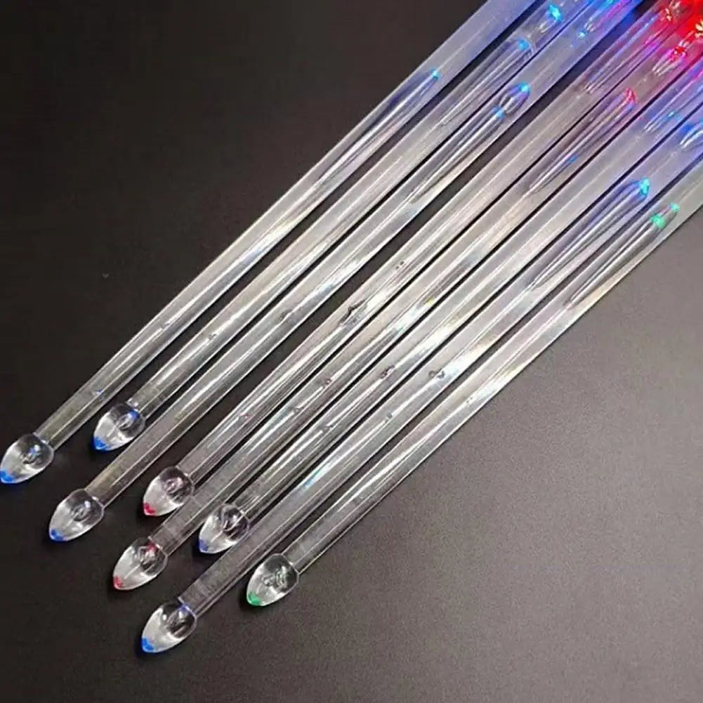 LED Light Up Drumsticks Jazz Drum Sticks 15 Gradient Colorful Lights USB Charging With ON/OFF Drumstick Drum Set Accessor