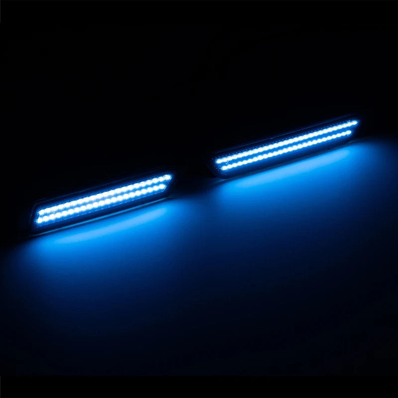 4Pcs/set Dynamic LED Side Marker Lights Front Rear Bumper Light for Chevy Camaro 2010-2015