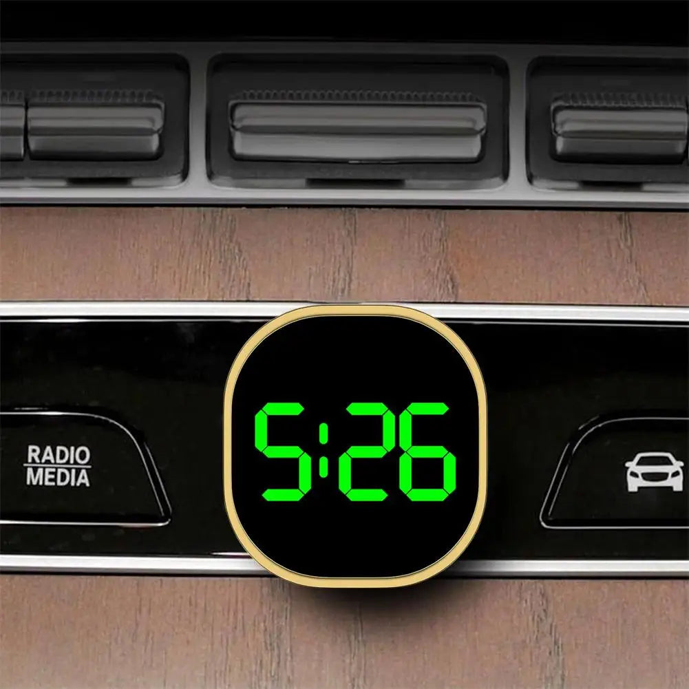 Led Car Clock Luminous Automobiles Internal Stick-on Accessories Mini Car Digital Auto Clocks Ornament P1a0