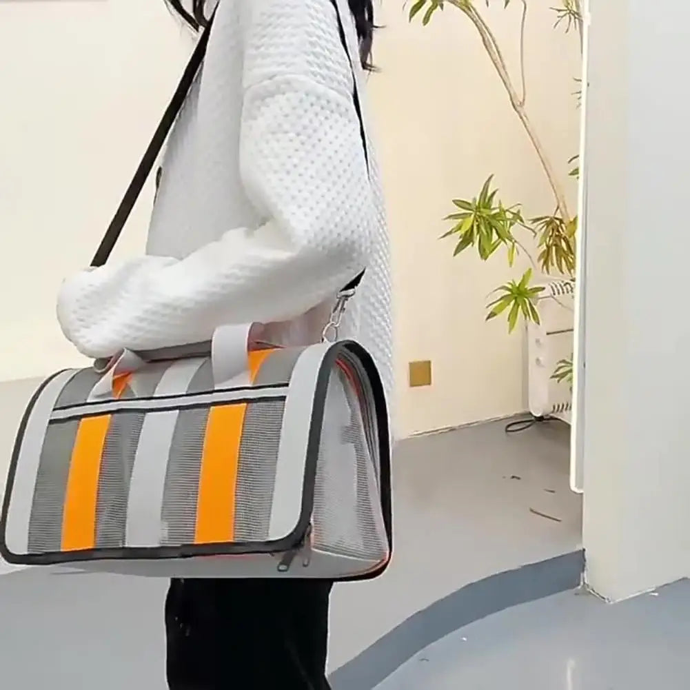 Dog Carrier Bag Soft Side Backpack Cat Pet Carriers Dog Travel Bags Airline Approved Transport For Small Dogs Cats Outgoing