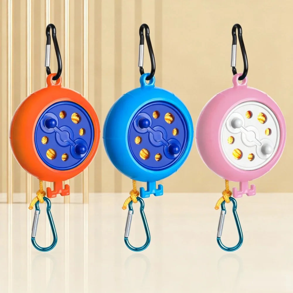 8M Retractable Clothesline Portable Travel Drying Rope Windproof Anti-Slip Laundry Line for Hotel Camping Outdoor Indoor Home