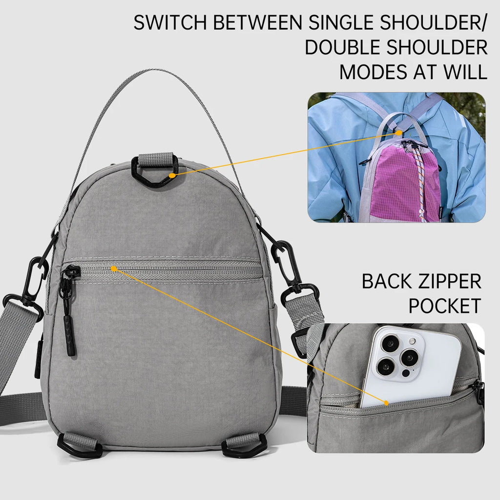 Multifunctional Camping Backpack, Women's Cross-Body Bag, Outdoor Sports Cycling Water Bottle Bag, Lightweight Mobile Phone Bag, Lightweight for Commuting
