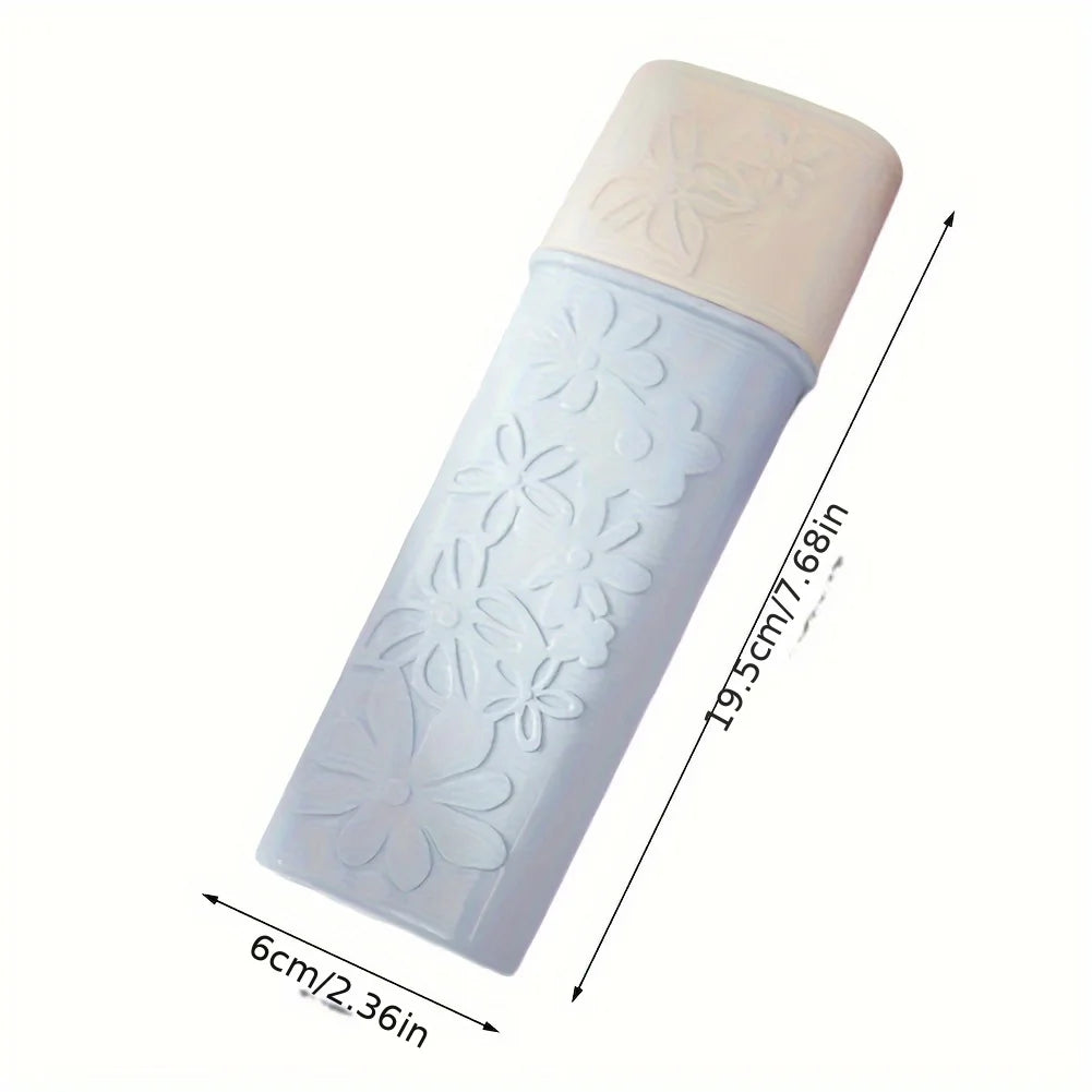 1PC Toilet toothbrush box portable travel plastic with cover