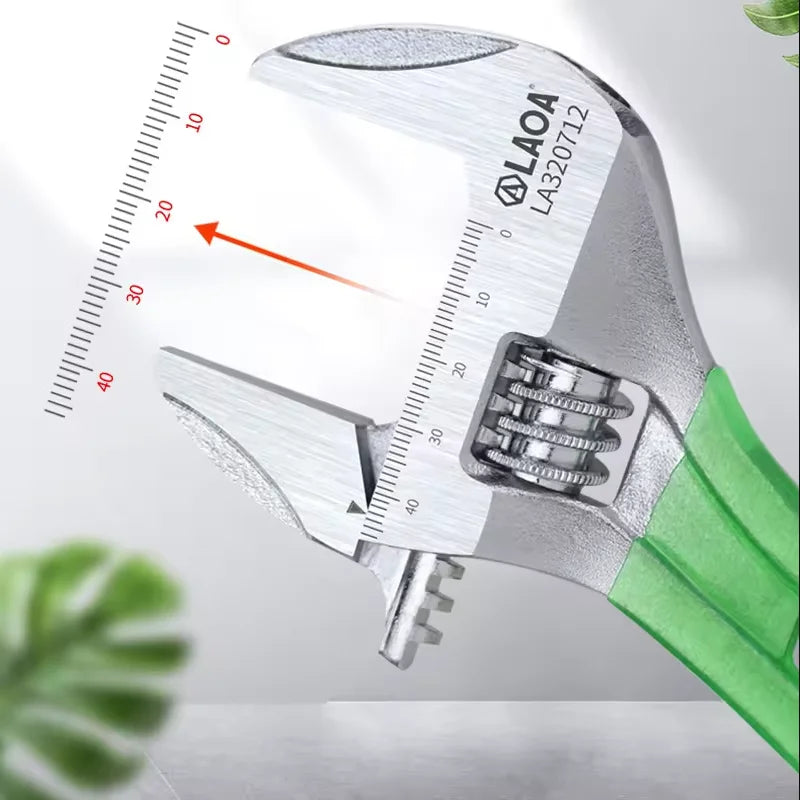 LAOA Short Handle Wrench Adjustable Long Handle Lightweight Large Opening Wrench 6' 8' 10' 12' Repair Tool  Large Open