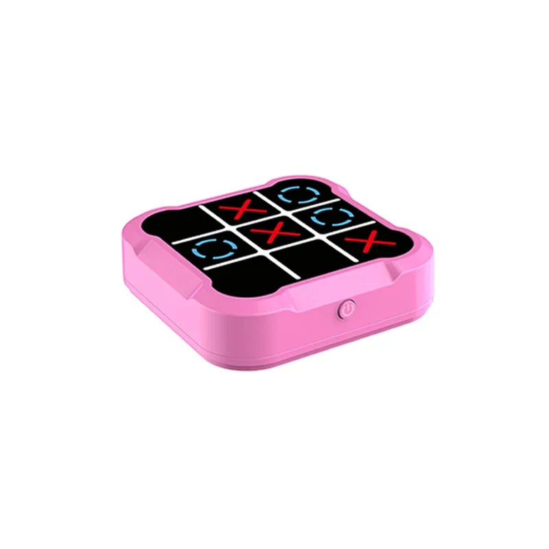 Portable Tic Tac Toe Board Game for Kids & Adults, Wooden XO Chess Set, Travel Tabletop Toy, Montessori Puzzle for Family Party