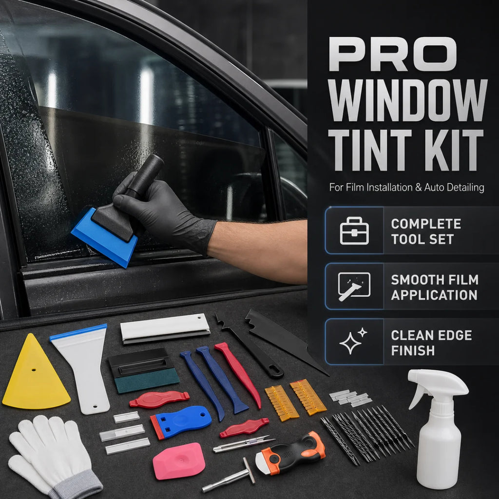 Car Window Tint Tool Kit Felt Squeegee Vinyl Wrap Installation Tools PPF Film Application Scraper Auto Window Film Accessories