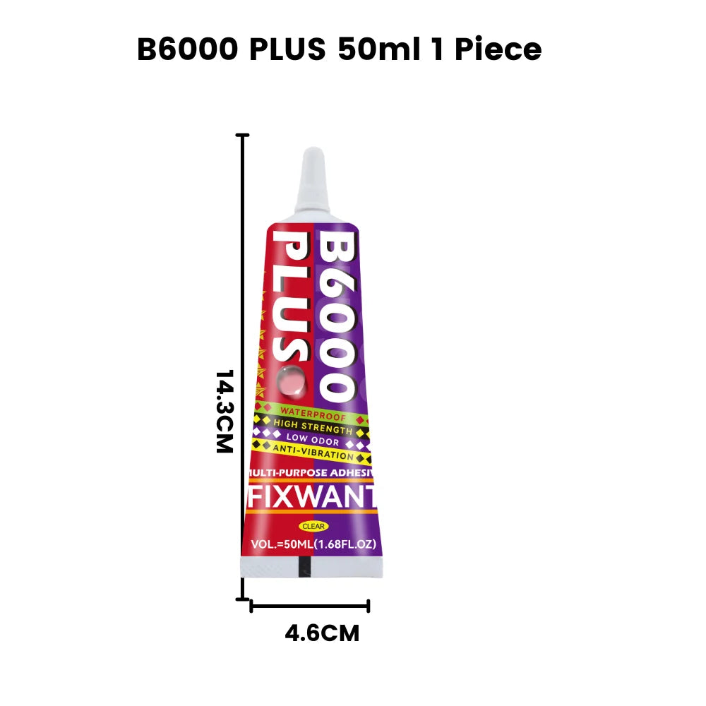 NEW B6000 15/50/110ML Clear Contact Phone Repair Adhesive Universal Glass Plastic Leather Glue With Precision Applicator Tip