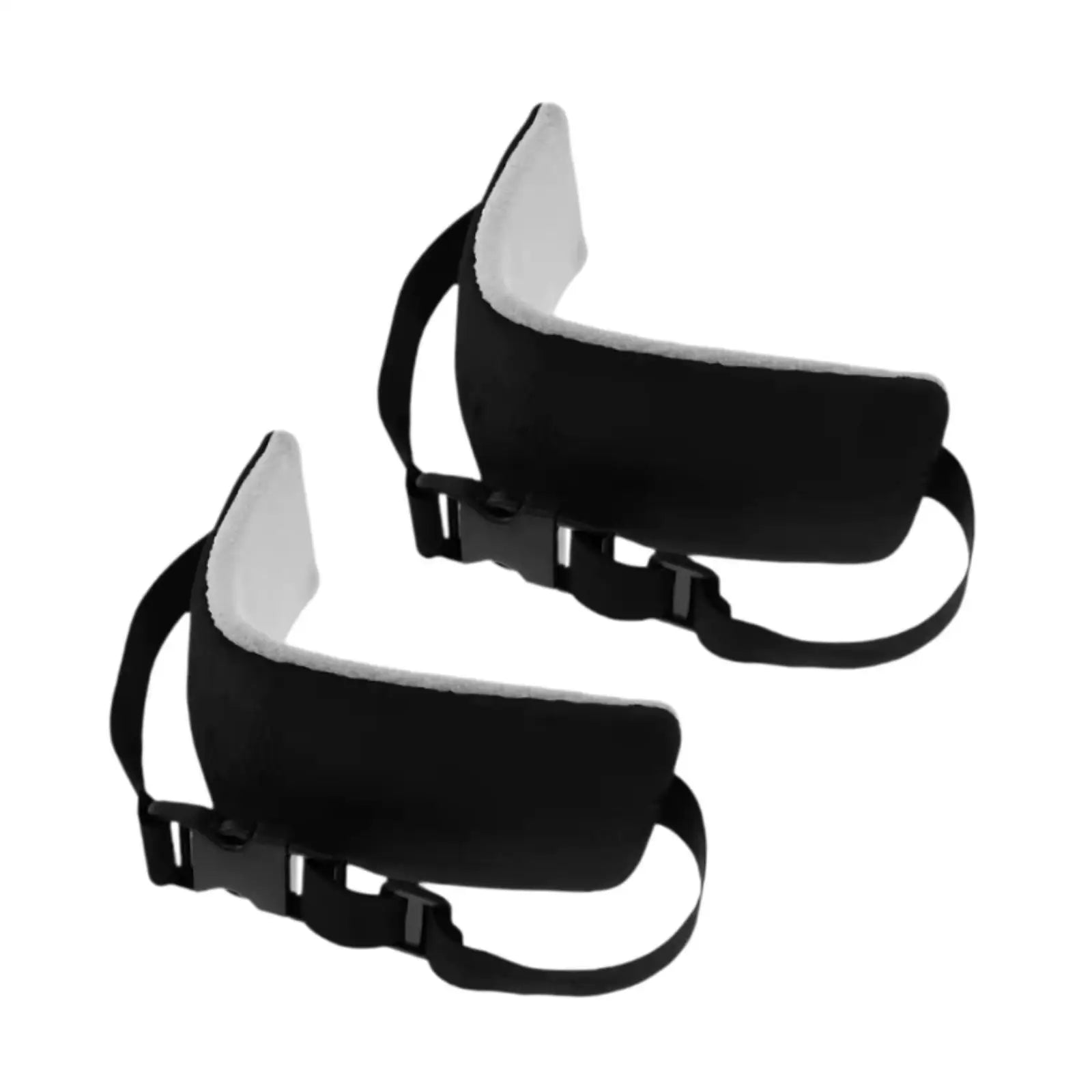 Compact Head Support Band Flannel Neck Pillow Strap Travel Headrest Cushion for Comfortable Sleep on Airplane or Car