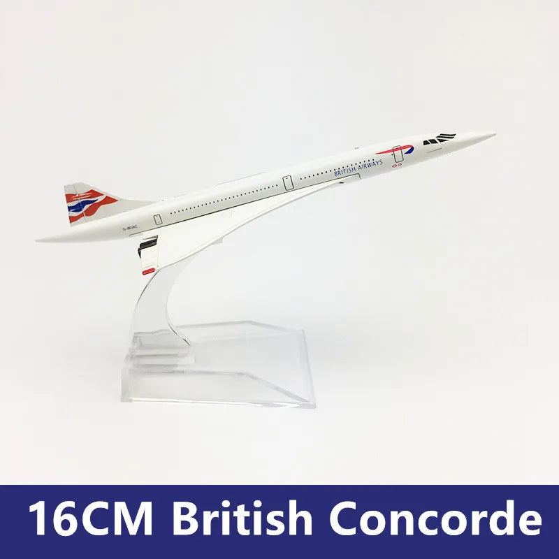 1:400/1:200 /16cm/20cm Model Air France/British Concorde Series Diecast Alloy Airplane W Stand Airlines Airways Collection