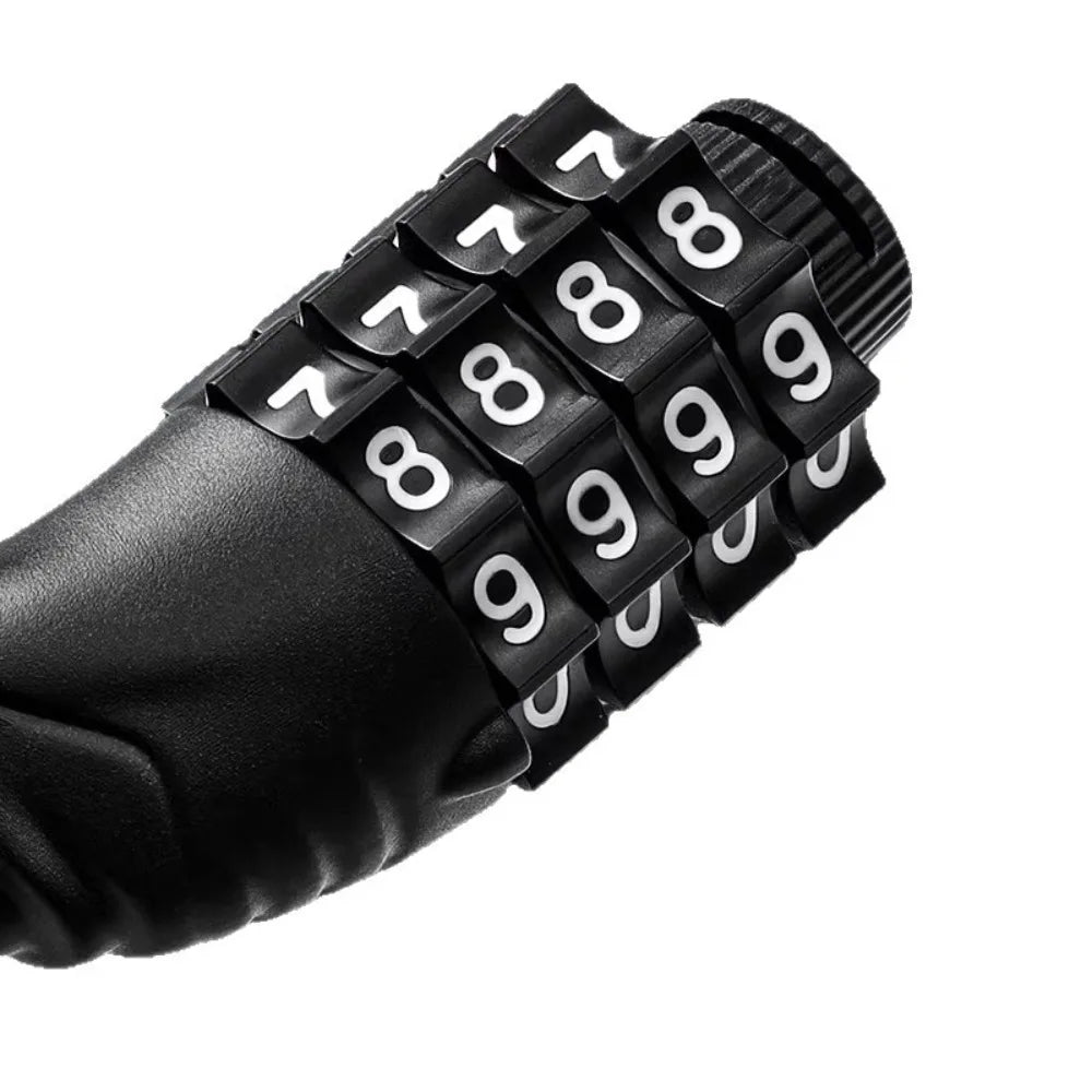 Bicycle Lock Chain Lock Number Lock Durable Solid Color Password Lock Anti-theft 4 Digit Bicycle Lock Drawer