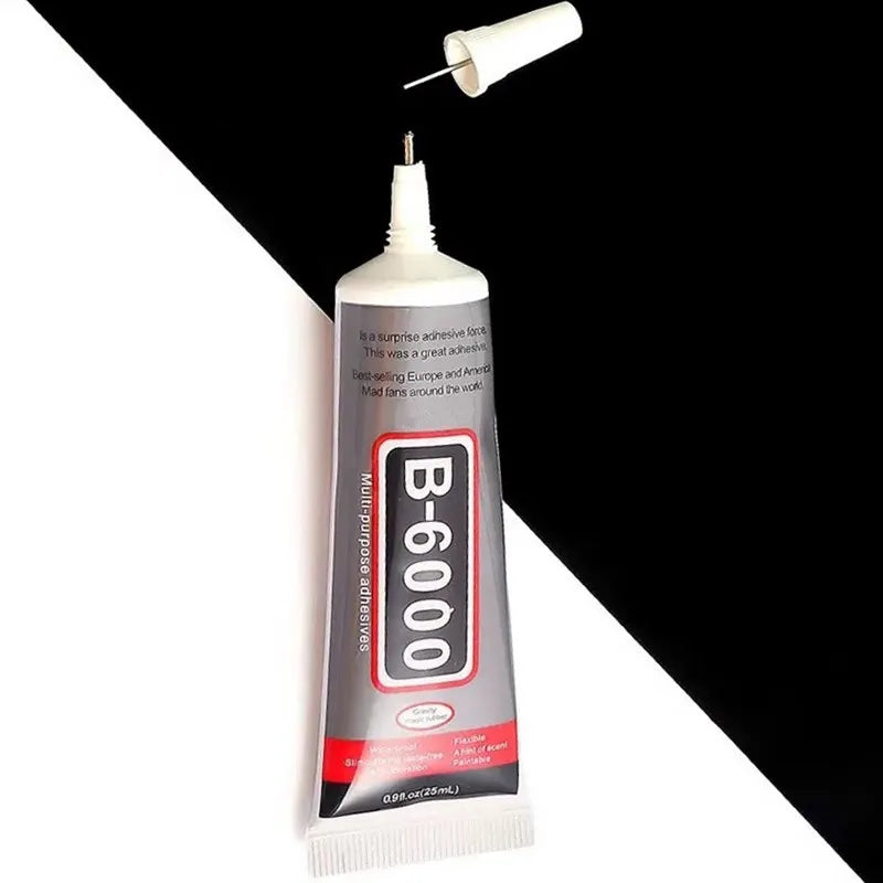 B6000 25ml Clear Liquid Glue DIY Jewelry Rhinestone Crafts Multipurpose Adhesive Repair Fix Phone Screen Glass Nail Beauty Tool