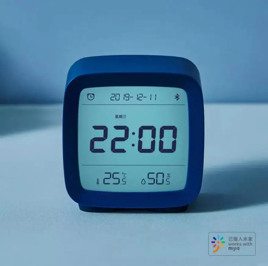 Cleargrass Qingping Bluetooth Smart Alarm Clock Temperature Humidity Display LCD Screen Adjust Night light For Xiaomi Mihome APP