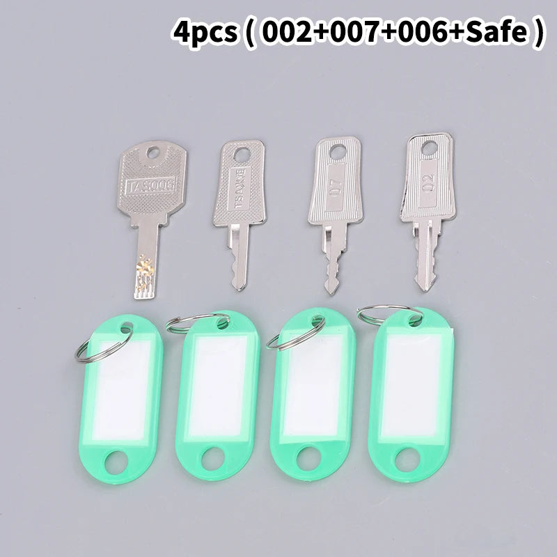 1/4pcs TSA Luggage Key 007 TSA002 TSA006 TSA Safe Ski Universal Lock Key Master Suitcase Keys For Forgotten Password