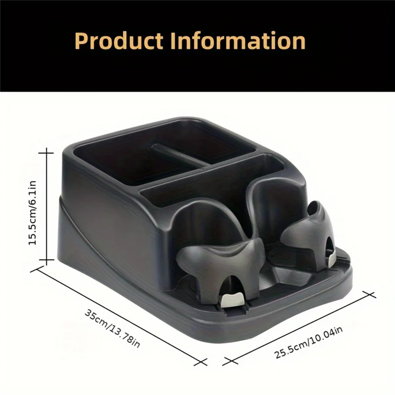 For Automotive Rear Seat Storage Organizer Car Cup Holder Multi-Functional Car Accessories Organizers