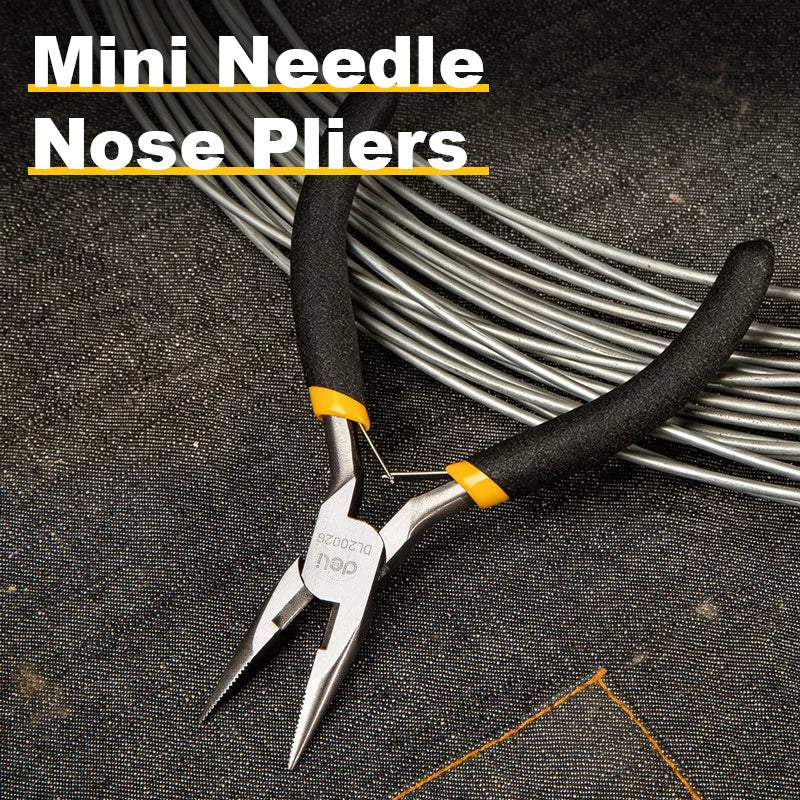 7Pcs Mini Pliers High Carbon Steel Precision Needle Nose Wire Cutter Jewelry Model Assembly Electronics Repair Professional Tool