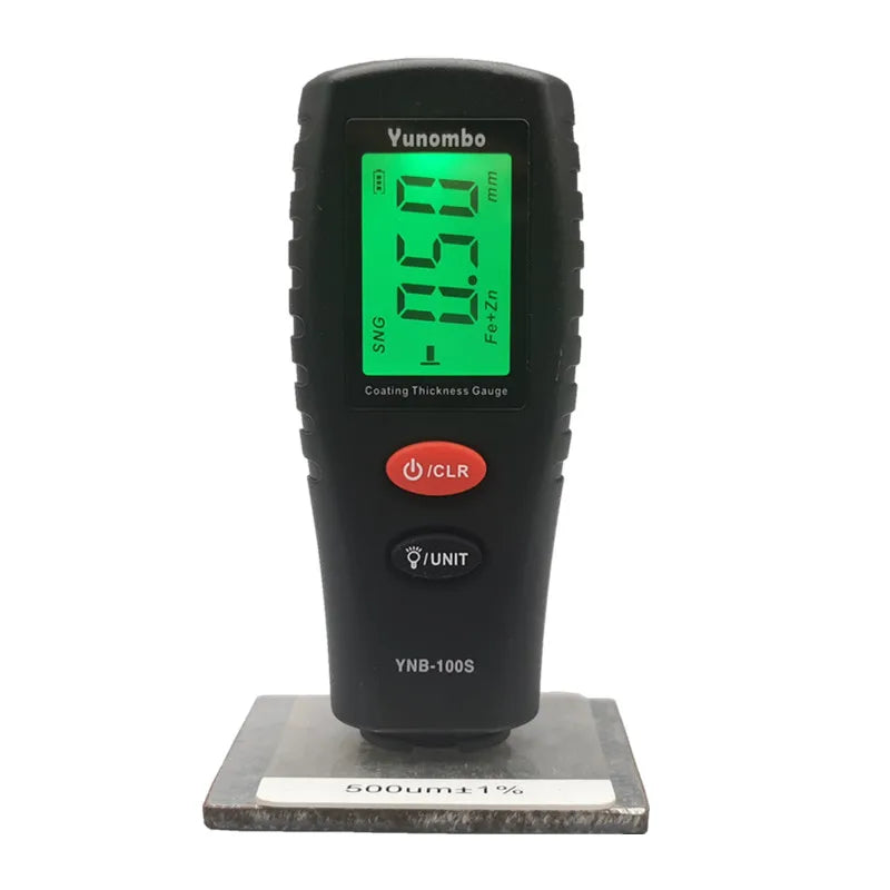 Digital Mini Coating Thickness Gauge Car Paint Thickness Meter Paint Thickness Tester Thickness Gauge with Backlight YNB-100S