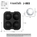 Tray Easy to Take Out Suitable for Whiskey Party Supplies Silicone 3D Balls Skull Diamond Shaped Ice Mold Reusable Ice Cube Mold
