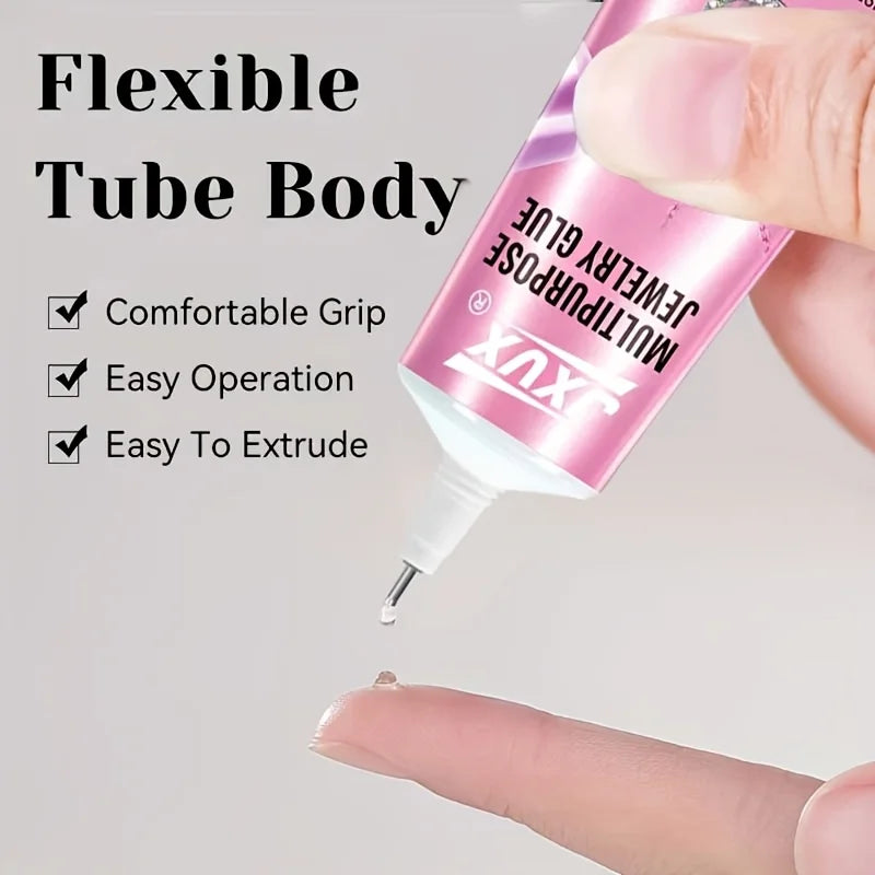 B7000 Jewelry Glue Clear for Rhinestone 50ml/1.68fl.oz Craft Adhesive Glue with Precision Tip B-7000 Multi Function Fabric Glue for Metal Stone Nail Art Jewelry