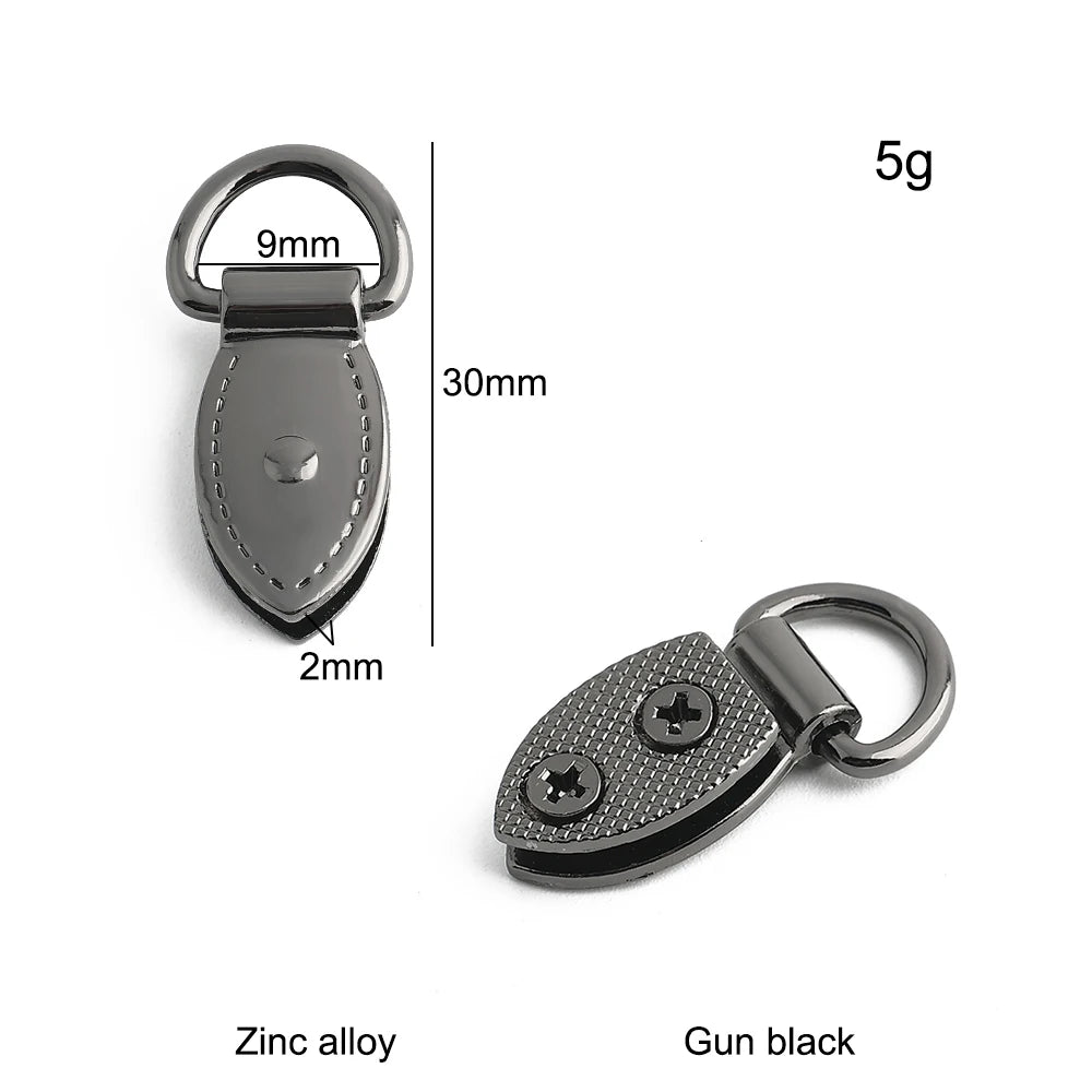 10/40/100PCS Metal O Ring Stud Rivet Screwback Bag Side Edge Anchor Buckles With Screws For Purse Handbag Belt DIY Accessories