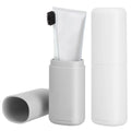 2Pcs Travel Toothbrush Case Portable Toothbrush Holder for Travel Home Gym Hotel Strong PP Material Easy Clean Removable Base