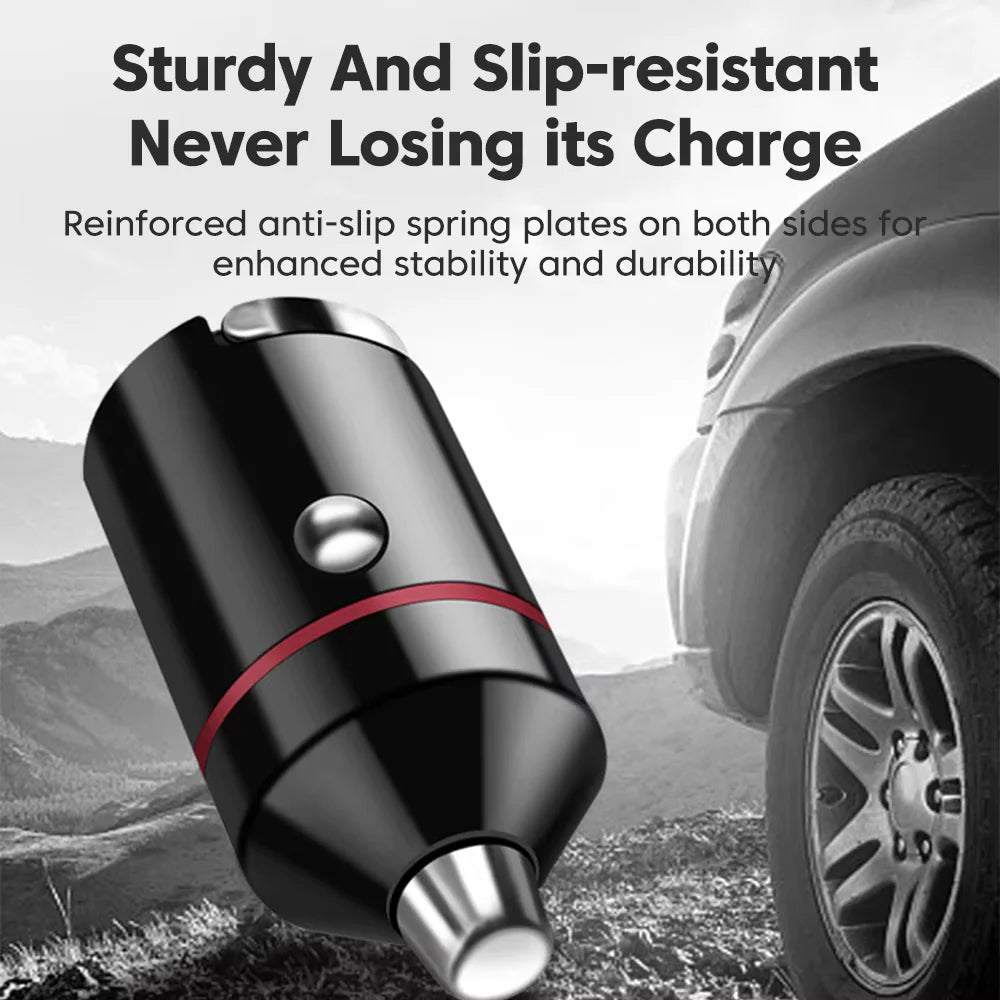 Mini car charger fast charging for iPhone QC3.0 mini PD USB Type C car mobile phone charger for Xiaomi Samsung Huawei