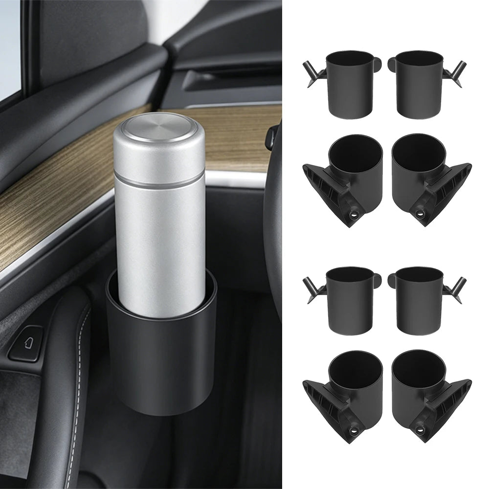 For Tesla Model 3 2017-2023 Model Y 2021-2023 Model 3 Highlan Model Y Juniper Car Door Cup Holder Storage Boxes Auto Accessories