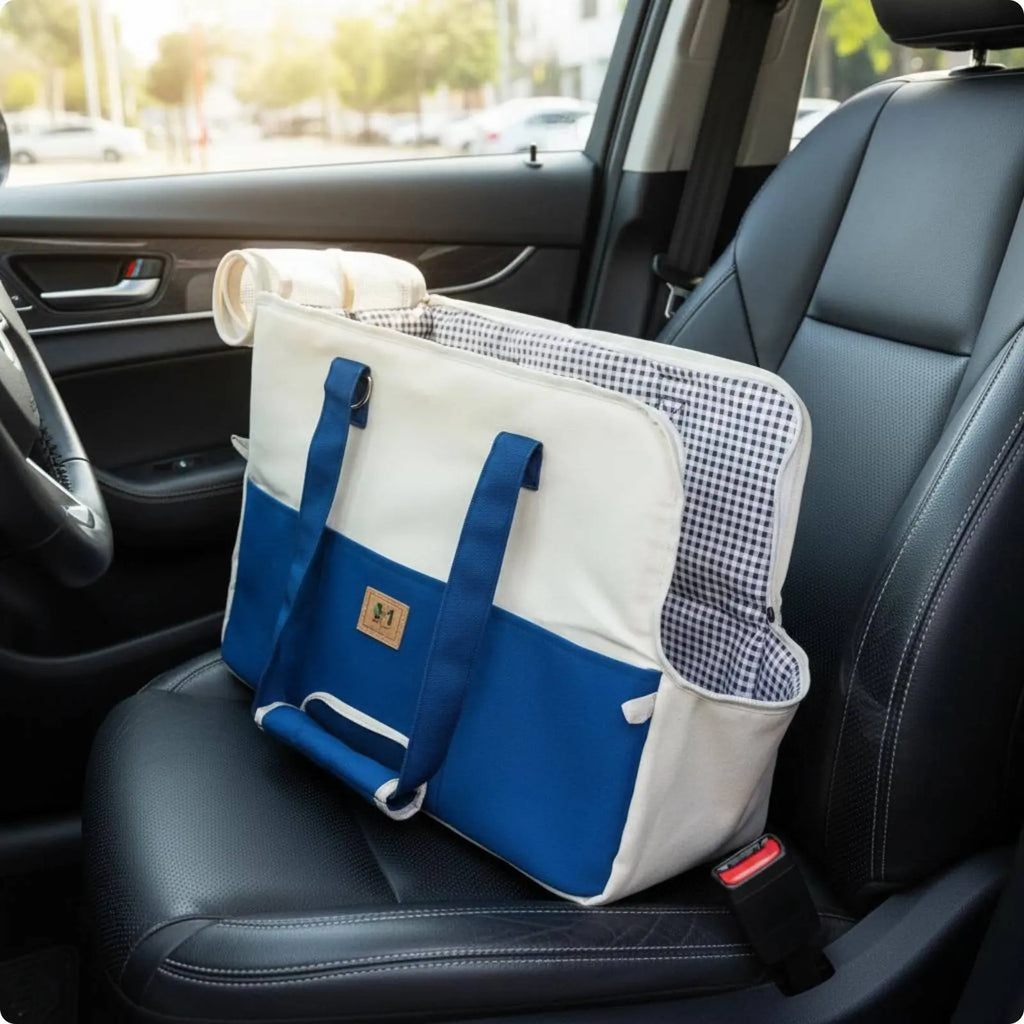 Pet Shoulder Carrier Car Seat Friendly Portable Dog Carrier Feline Travel Tote Lightweight Small Dog Tote Bag Adjustable Strap