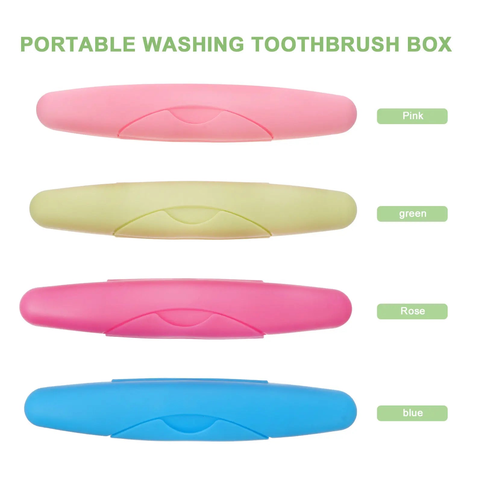 4Pcs Travel Toothbrush Case Portable Storage Holder Plastic Breathable Toothbrush Box Carrying Case for Outdoor Camping Home