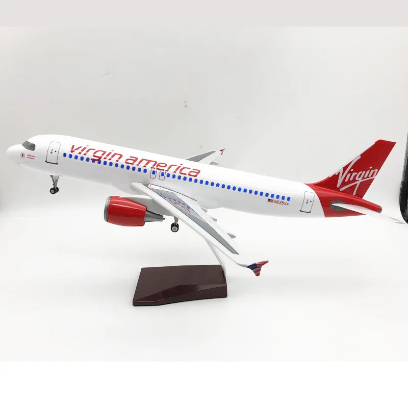 47cm Model Airplanes A320NEO Series 1/80 Scale Aircraft Resin Toy Planes Aviation Miniature Souvenir Plane Toy Christmas Gifts