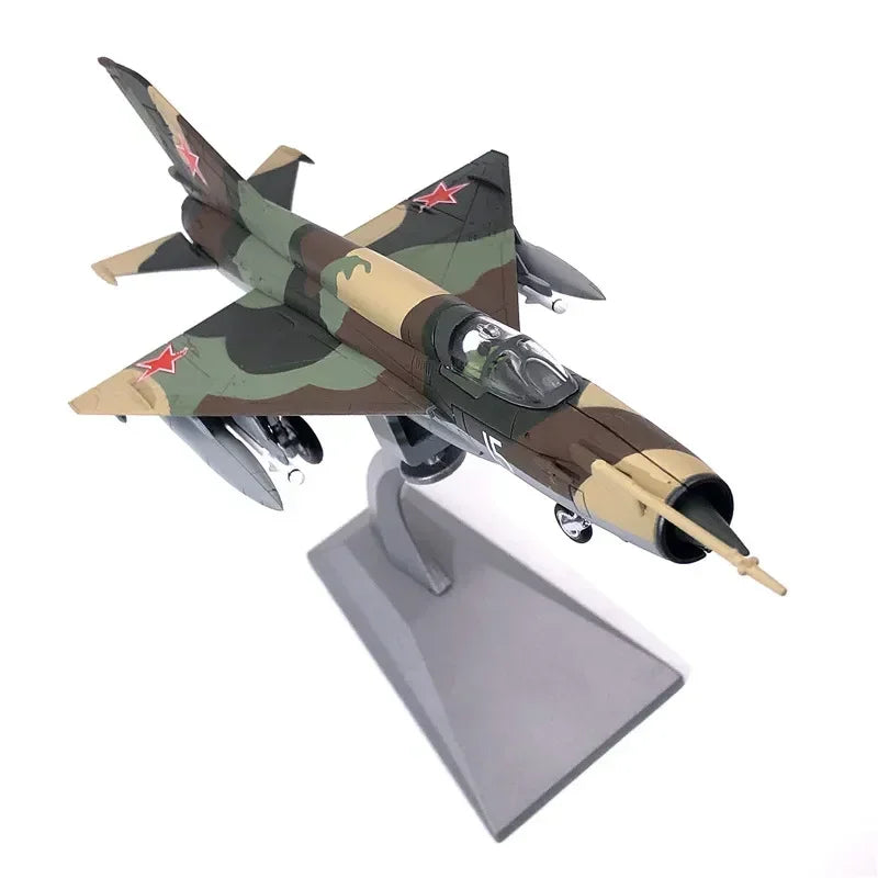 1/72 Scale Soviet Union Airforce MIG-21 Mig 21 Mig21 Fighter Air Force Diecast Aircraft Plane Model Alloy AirlineToy