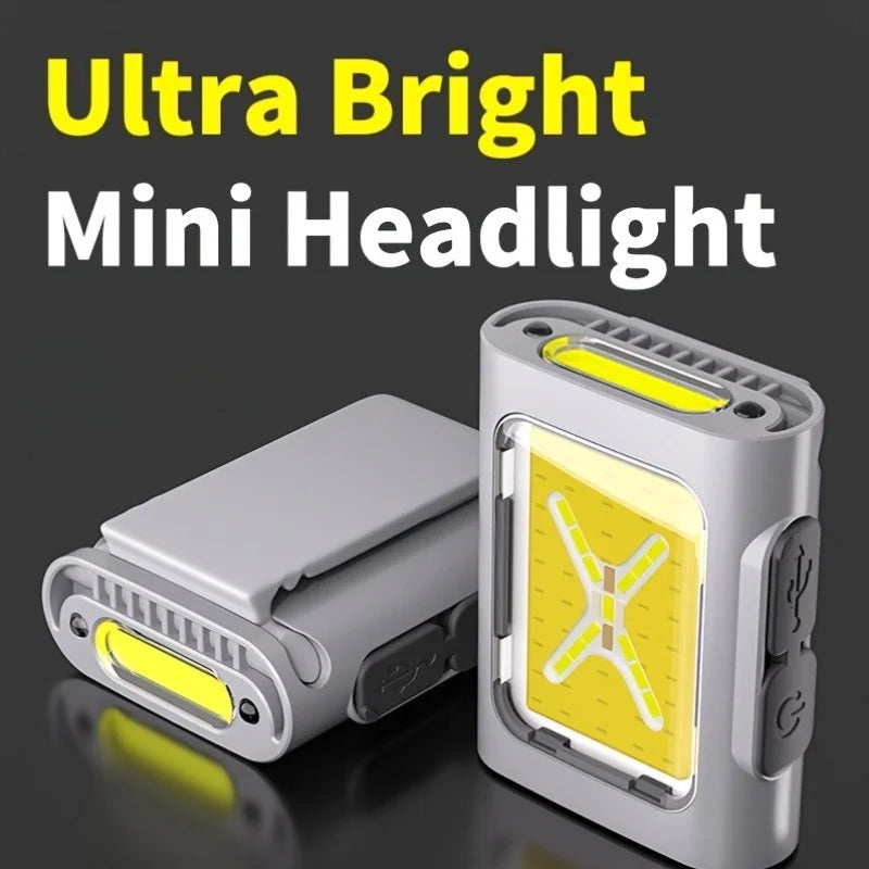 LED Safety Lights Run Light Outdoor Backpack Camping Silicone Clip Mode Walking Lamp for Night Portable Magnetic Emergency Light