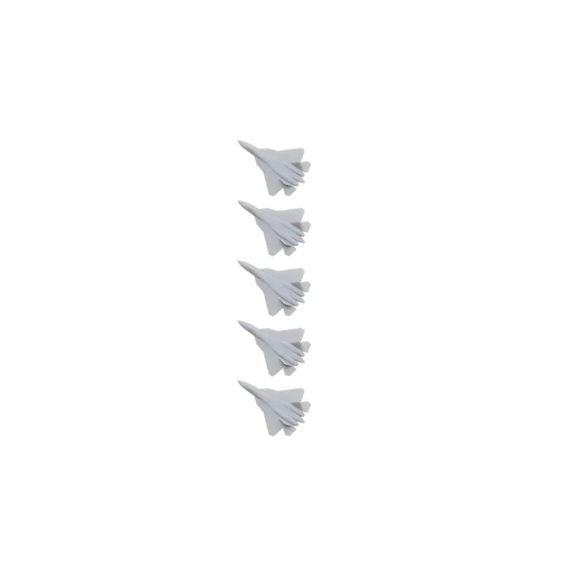 5PCS 1/350 1/400 1/700 Scale Russia Su-57 Combat Airplane Mould Battle Aeroplane Toys Fighting Aircraft Mold for DIY Plane Model