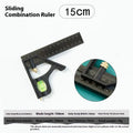 15/20/25CM Adjustable Combination Right Angle Ruler 45/90 Degree With Bubble Level Gauge Multifunctional Measuring ToolsHotsale